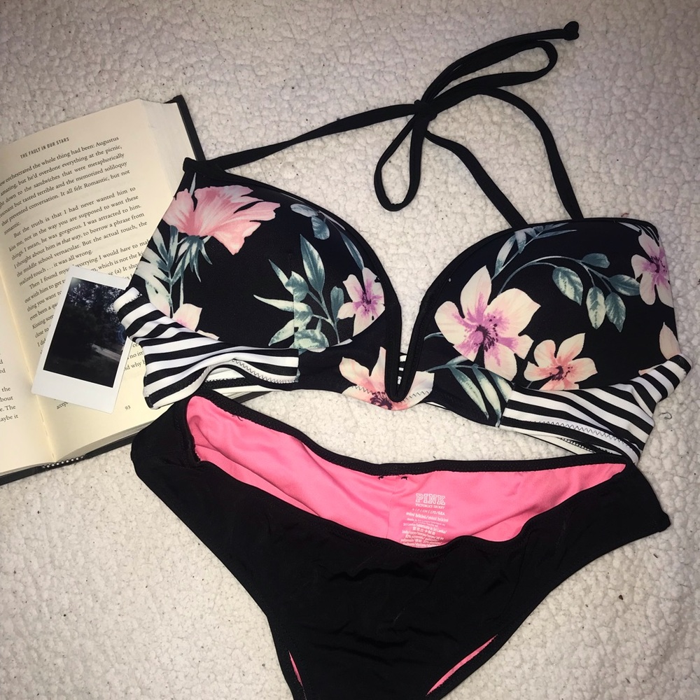 PINK bathing suit top